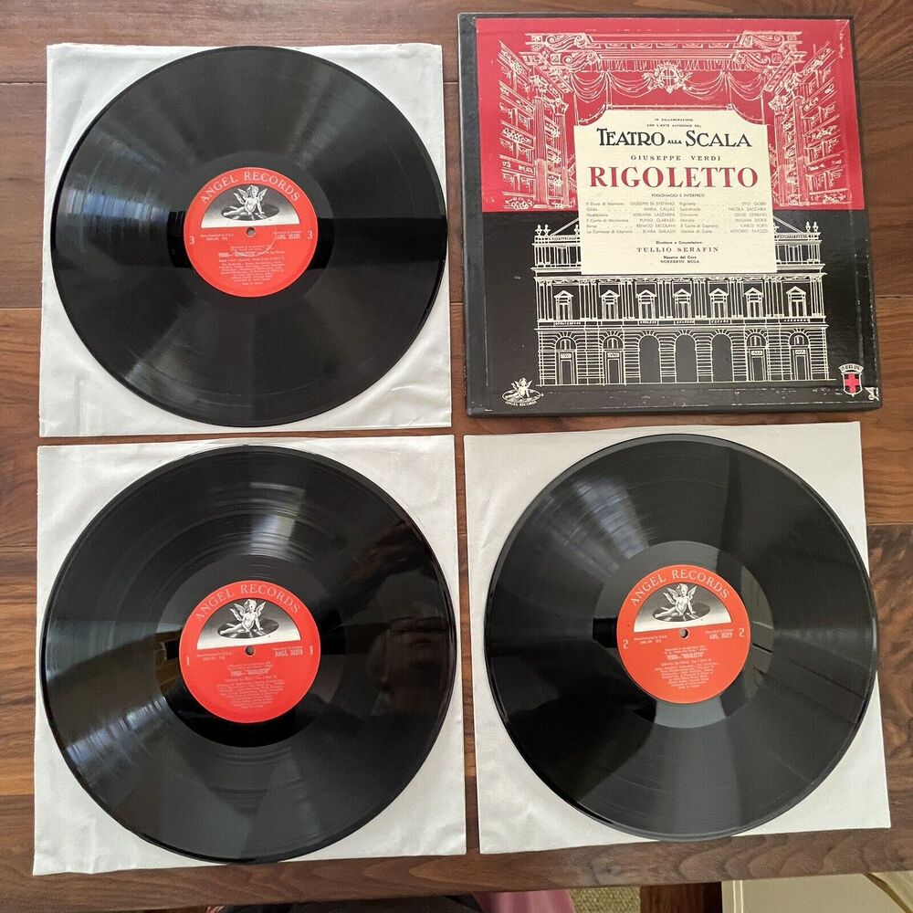 Teatro Alla Scala Giuseppe Verdi Rigoletto 3xVinyl LP Angel Records 3537